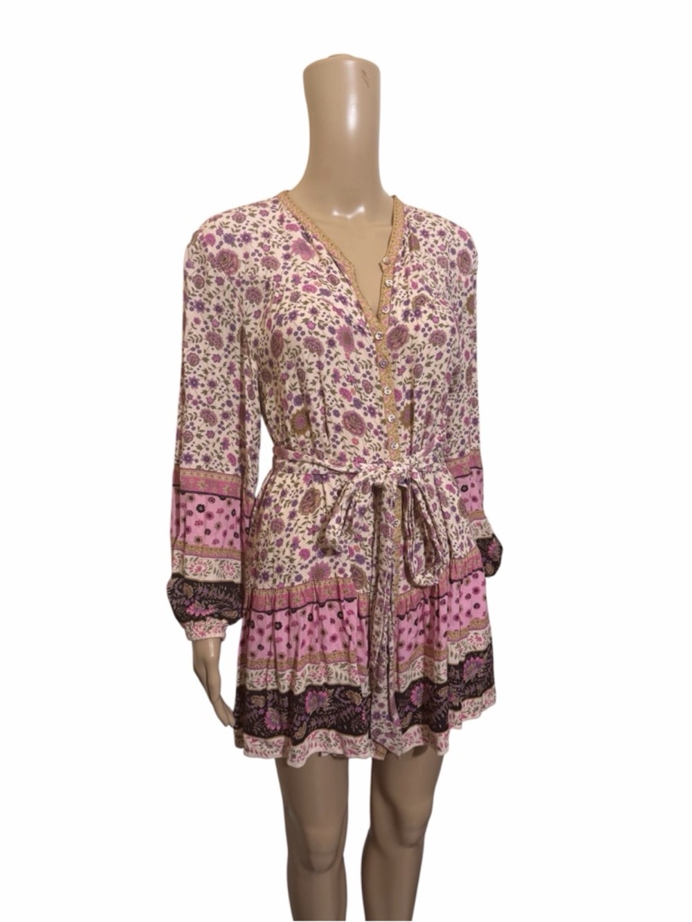 Spell & The Gypsy Collective lady untamed lavender floral mini dress Dress - Picture 2 of 7